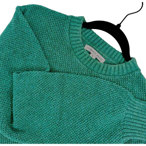 Geoffrey Beene Other - Geoffrey Beene Green Waffle Weave Fishermen Grampacore Sweater L